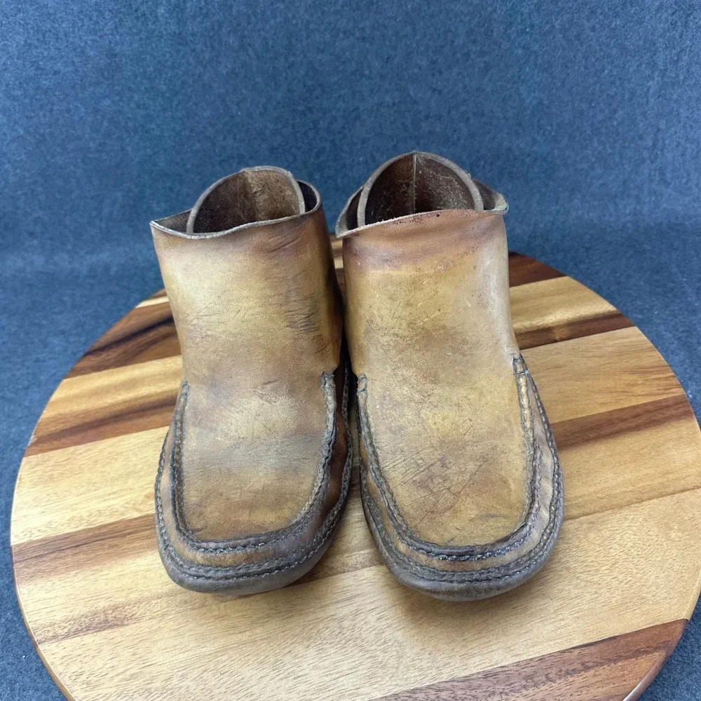 Vintage Carl Dyer Rendezvous Moccasins Native Indian Western Boots Shoes Sz 9.5